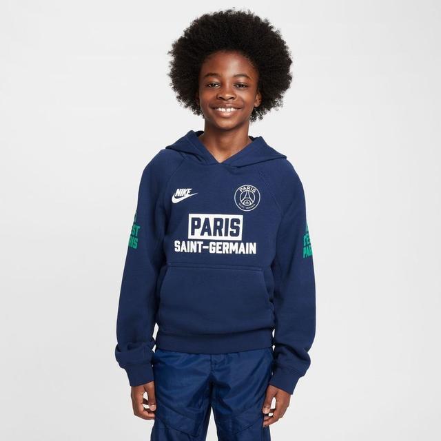 Paris Saint Germain Hoodie Nsw Air Sport Essential Gx - Midnight Navy/stadium Green/white Kids - Nike, size XL: 158-170 cm on Productcaster.