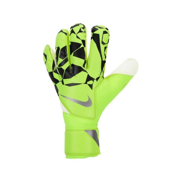 Nike Goalkeeper Gloves Grip 3 Mad Voltage - Volt/black/metallic Silver, size 10 on Productcaster.