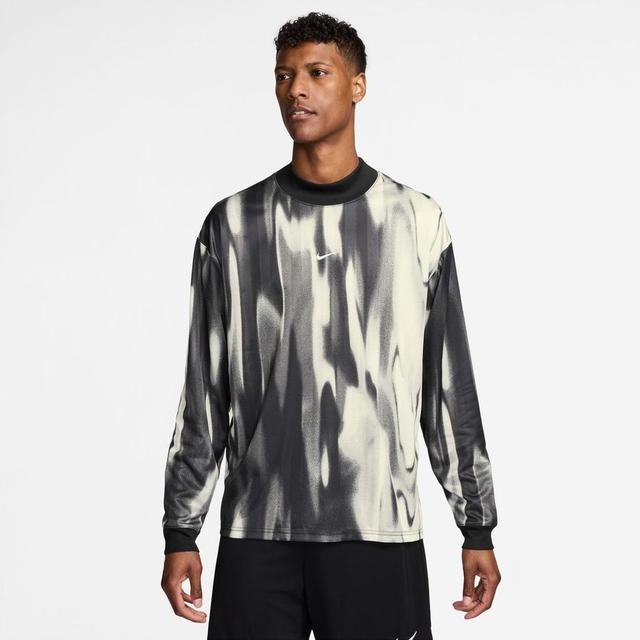 Nike Sweatshirt Dri-fit Culture Of Football Long Sleeves - Sail/black/white, size Small on Productcaster.