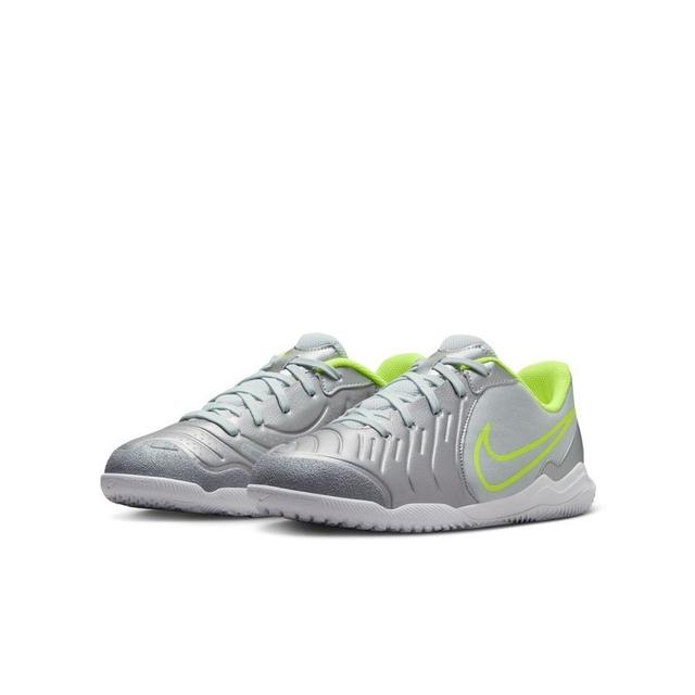 Nike Tiempo Legend 10 Academy Ic Mad Voltage - Metallic Silver/black/volt Kids - Indoor (Ic), size 33½ on Productcaster.