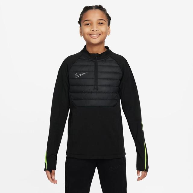 Nike Training Shirt Therma-fit Academy Drill Winter Warrior - Black/volt/reflect Silver Kids, size L: 147-158 cm on Productcaster.