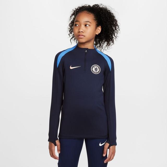 Chelsea Training Shirt Dri-fit Strike Drill - Obsidian/guava Ice Kids - Nike, size Large on Productcaster.