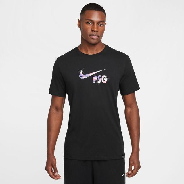 Paris Saint Germain T-shirt Swoosh - Black - Nike, size XX-Large on Productcaster.