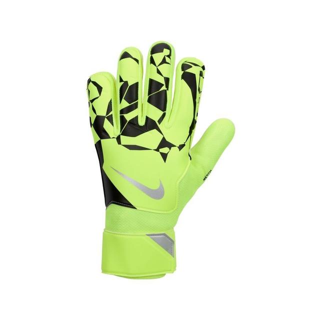 Nike Goalkeeper Gloves Match Mad Voltage - Volt/black/metallic Silver, size 8 on Productcaster.