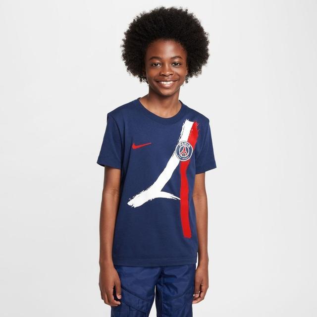 Paris Saint-Germain T-Shirt Iconic Auswärtstrikot - Navy Kinder - Nike, Größe L: 147-158 cm on Productcaster.