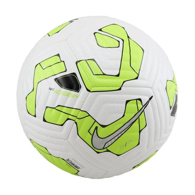 Nike Football Academy Mad Voltage - White/volt/metallic Silver, size Ball SZ. 5 on Productcaster.