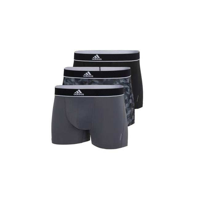 adidas Underpants Active Micro Flex Eco 3-pack - Black/grey, size Small on Productcaster.