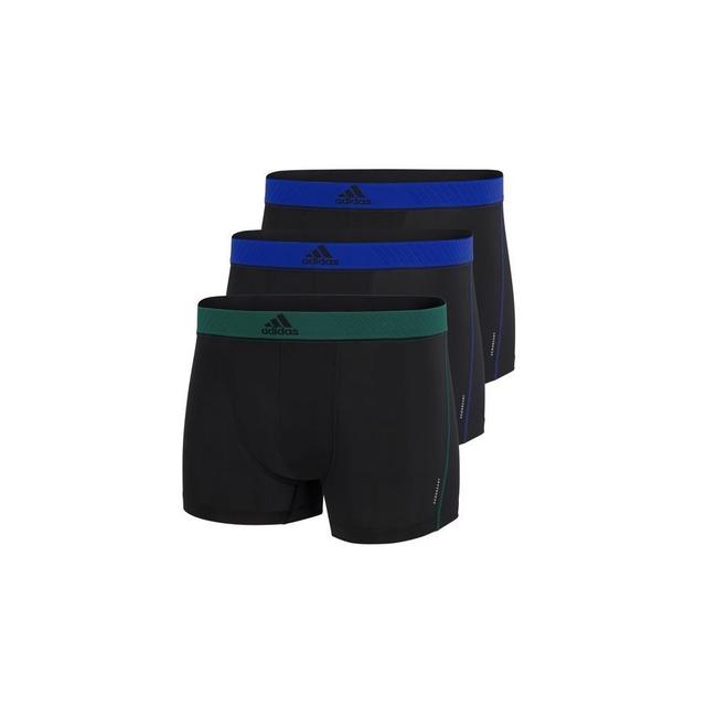 adidas Underpants Active Micro Flex Eco 3-pak - Black/green/blue, size X-Large on Productcaster.