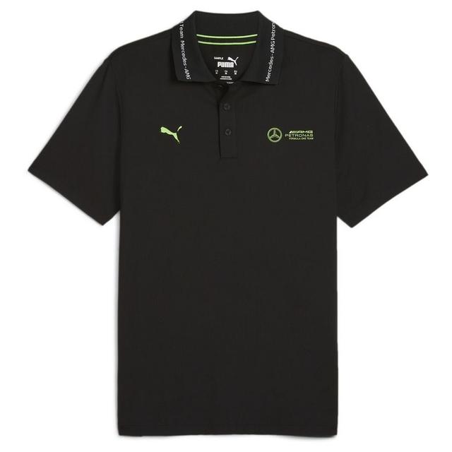 PUMA F1 Polo Pique T-shirt Mercedes Amg - Noir/vert, pointure Small on Productcaster.