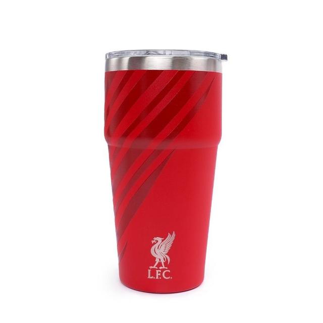 Liverpool Travel Mug Liverbird - Red/metallic Silver - Liverpool Fc, size One Size on Productcaster.