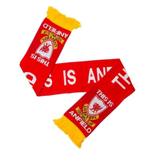 Liverpool Scarf This Is Anfield - Red/white/yellow - Liverpool Fc, size One Size on Productcaster.