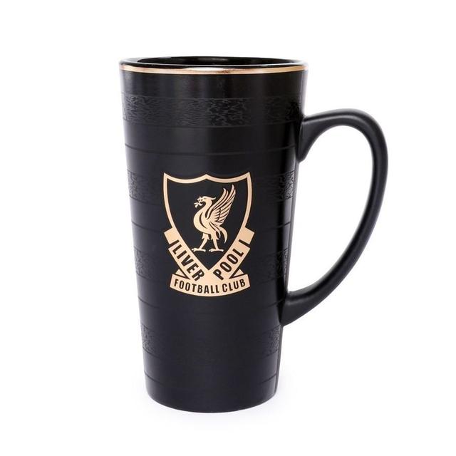 Liverpool Mug Crest - Black/gold - Liverpool Fc, size One Size on Productcaster.