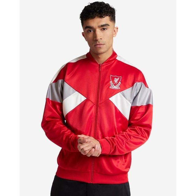 Liverpool Track Top 88/89 Full Zip - Red/white - Liverpool Fc, size X-Large on Productcaster.