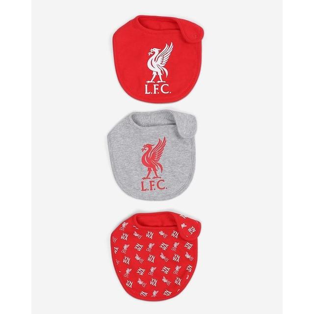 Liverpool Bib 3-pack - Red/grey/white - Liverpool Fc, size One Size on Productcaster.