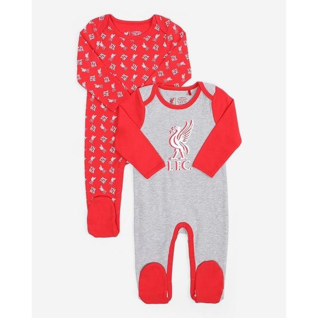 Liverpool Sleepsuit Liverbird - Grey/red - Liverpool Fc, size New Born/Up to 52cm on Productcaster.