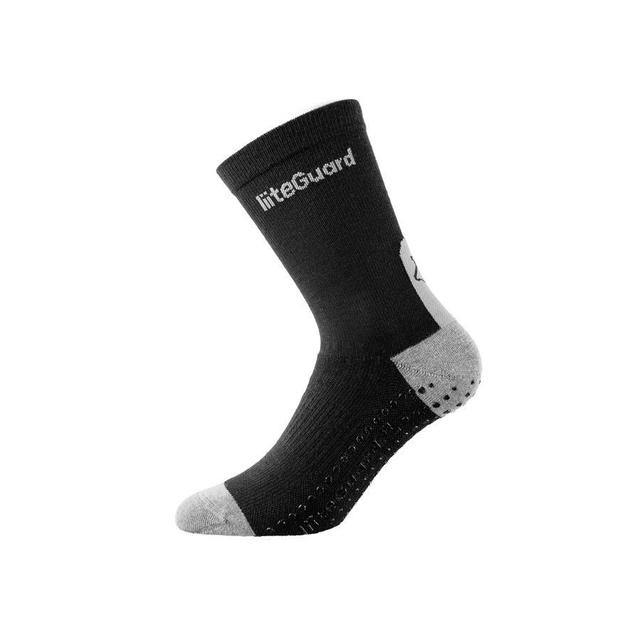 Liiteguard Football Socks Merino Pro-tech - Black/grey, size 44-47 on Productcaster.