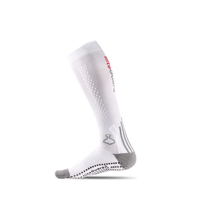 Liiteguard Running Socks Shin-tech Grip - White, size 44-47 on Productcaster.