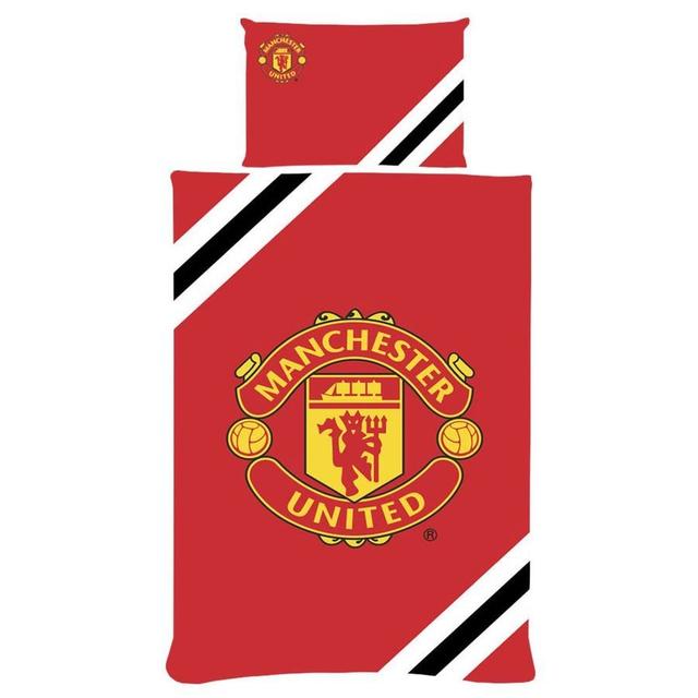 Manchester United Bedding - Red/white - Taylors Merchandise, size One Size on Productcaster.