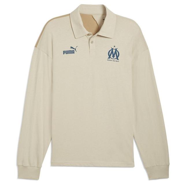 PUMA Olympique de Marseille ftblCULTURE+ Langarm-Polo, storlek Small on Productcaster.