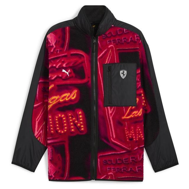 PUMA Scuderia Ferrari Race Neon Energy Fleecejacke, storlek X-Large on Productcaster.