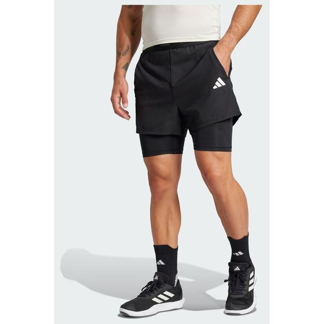 adidas Gym+ 2-in-1 Shorts, størrelse X-Large on Productcaster.