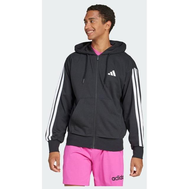 adidas Essentials 3-stripes French Terry Full-zip Hoodie, størrelse X-Large on Productcaster.