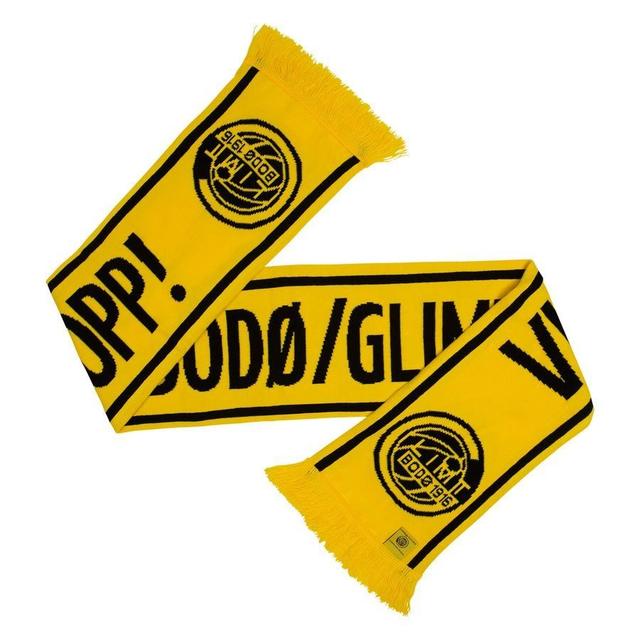 FK Bodø/Glimt Scarf Vi skal aldri stopp! - Yellow/Black, size One Size on Productcaster.