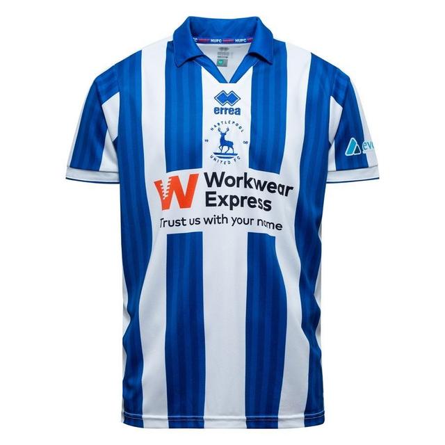 Hartlepool United Home Shirt 2024/25 - Errea, size X-Large on Productcaster.