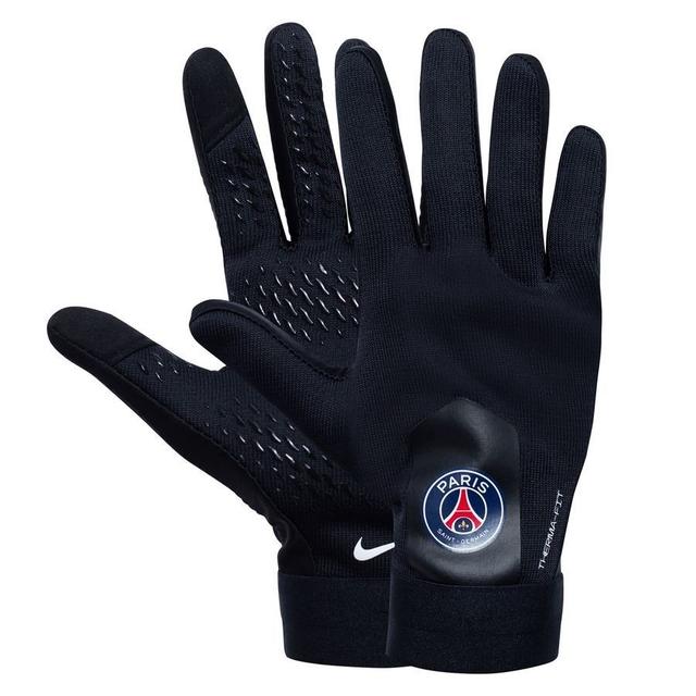 Paris Saint Germain Player Gloves Academy Therma-fit - Black Kids - Nike, size Small on Productcaster.