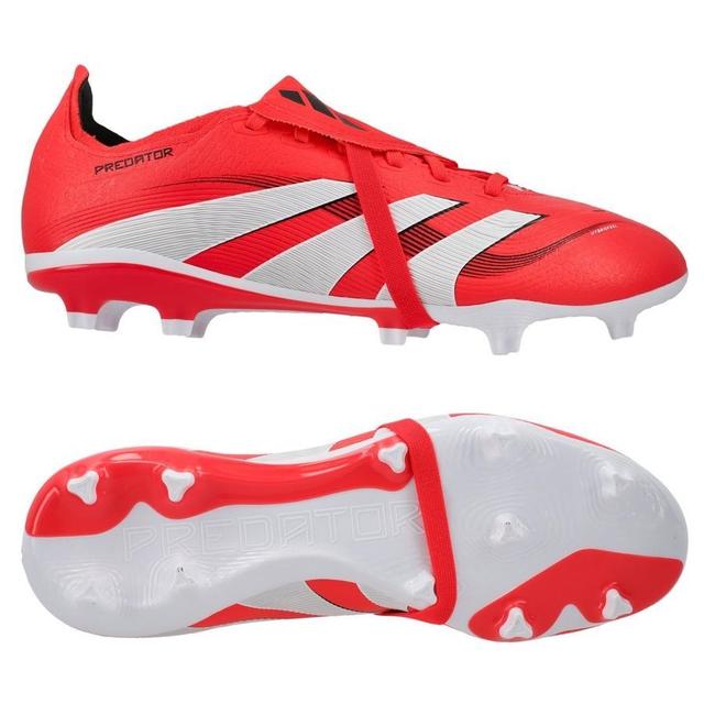 adidas Predator League Fold-over Tongue Fg/ag Pure Victory - Lucid Red/footwear White/core Black, size 48 on Productcaster.