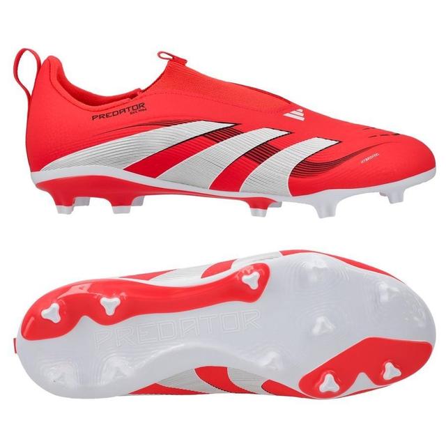 adidas Predator League Laceless Fg/ag Pure Victory - Lucid Red/footwear White/core Black Kids, size 37⅓ on Productcaster.