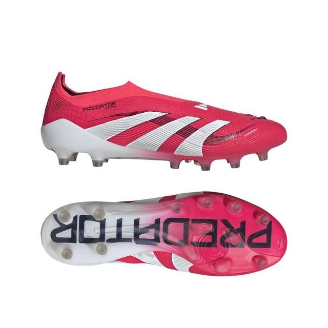 adidas Predator Elite Laceless Ag Pure Victory - Lucid Red/footwear White/core Black - Artificial Grass (Ag), size 40 on Productcaster.