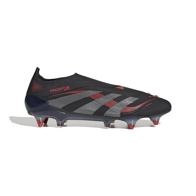 adidas Predator Elite Laceless Sg Stealth Victory - Core Black/grey Four/lucid Red - Soft Ground (Sg), size 40⅔ on Productcaster.