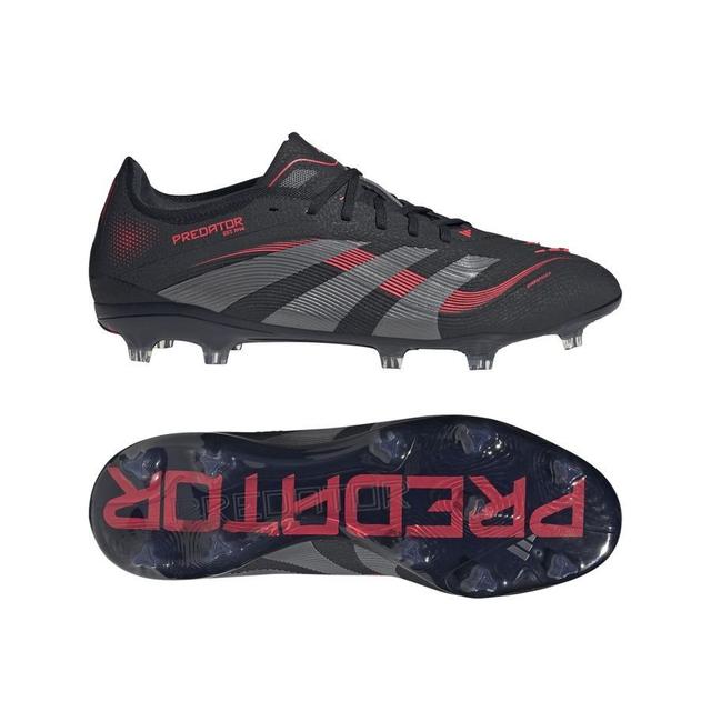 adidas Predator Pro Fg Stealth Victory - Core Black/grey Four/lucid Red - Grass (Fg), size 44 on Productcaster.