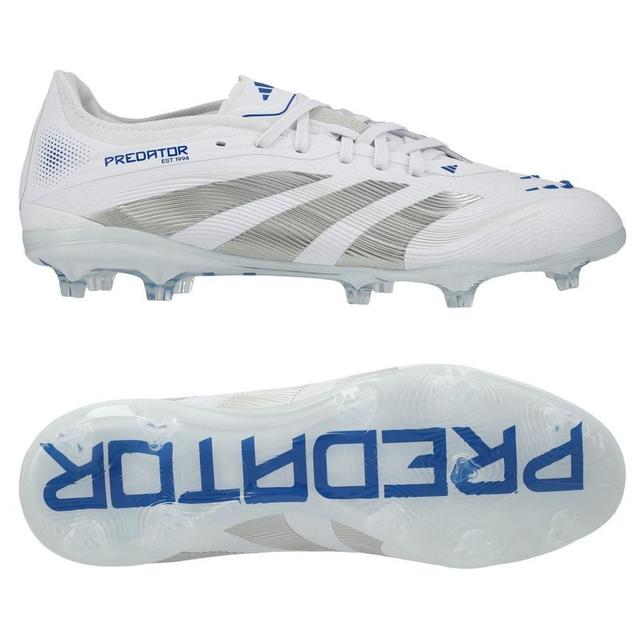 adidas Predator Pro Fg Polar Victory - Footwear White/silver Metallic/bright Royal - Grass (Fg), size 45⅓ on Productcaster.