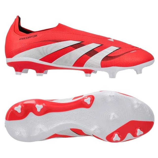 adidas Predator League Laceless Fg/ag Pure Victory - Lucid Red/footwear White/core Black, size 44⅔ on Productcaster.