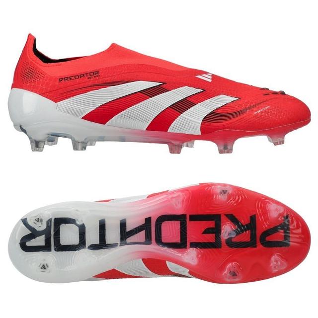 adidas Predator Elite Laceless Fg Pure Victory - Lucid Red/footwear White/core Black - Grass (Fg), size 42⅔ on Productcaster.