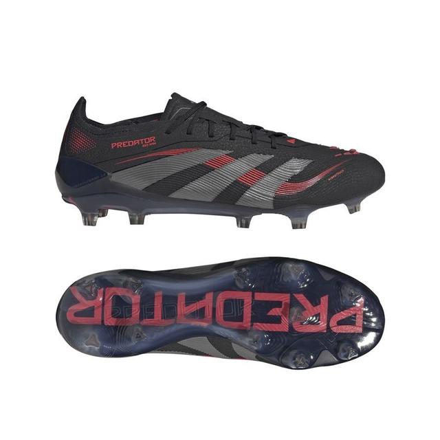 adidas Predator Elite Fg Stealth Victory - Core Black/grey Four/lucid Red - Grass (Fg), size 38 on Productcaster.