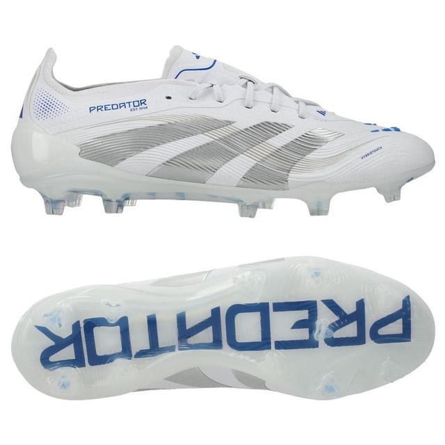 adidas Predator Elite Fg Polar Victory - Footwear White/silver Metallic/bright Royal - Grass (Fg), size 40 on Productcaster.