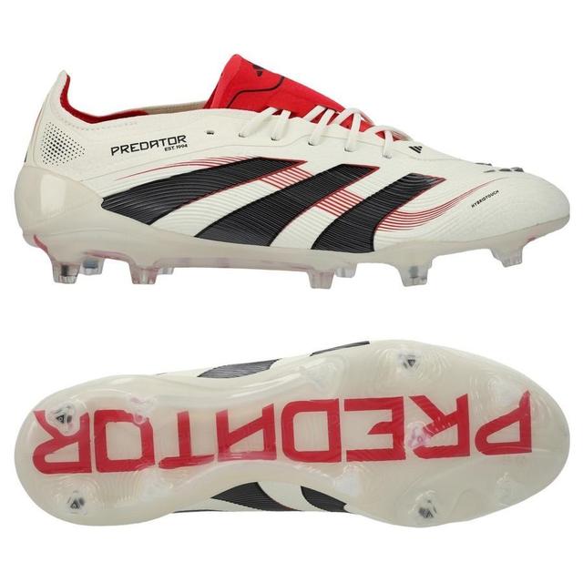 adidas Predator Elite Fg Champagne - Off White/core Black/pure Ruby - Grass (Fg), size 44⅔ on Productcaster.