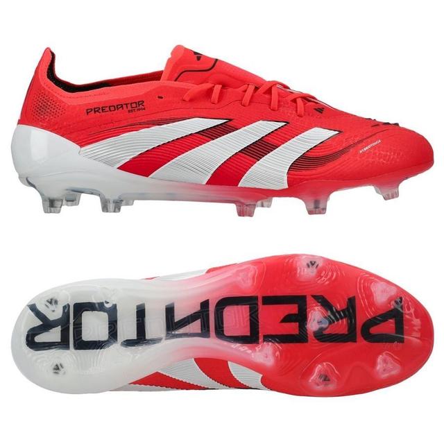 adidas Predator Elite Fg Pure Victory - Lucid Red/footwear White/core Black - Grass (Fg), size 36 on Productcaster.