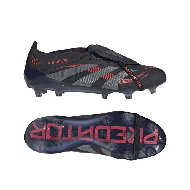 adidas Predator Elite Fold-over Tongue Fg Stealth Victory - Core Black/grey Four/lucid Red - Grass (Fg), size 46 on Productcaster.