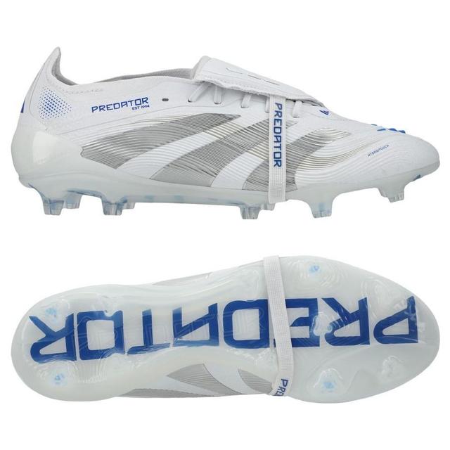 adidas Predator Elite Fold-over Tongue Fg Polar Victory - Footwear White/silver Metallic/bright Royal - Grass (Fg), size 38⅔ on Productcaster.