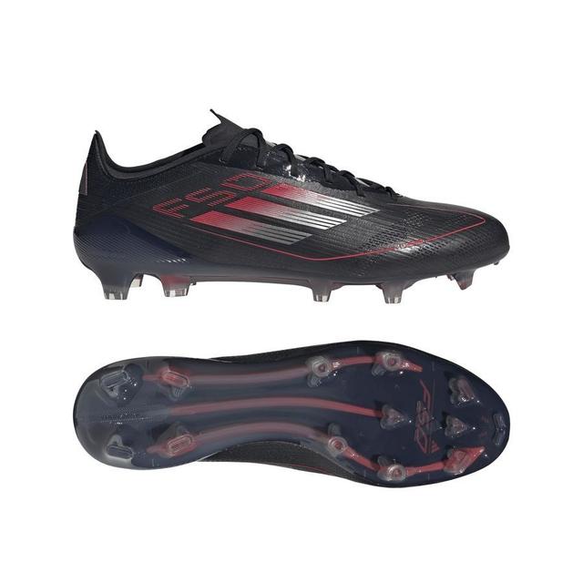 adidas F50 Elite Fg Stealth Victory - Core Black/iron Metal/lucid Red - Grass (Fg), size 36 on Productcaster.