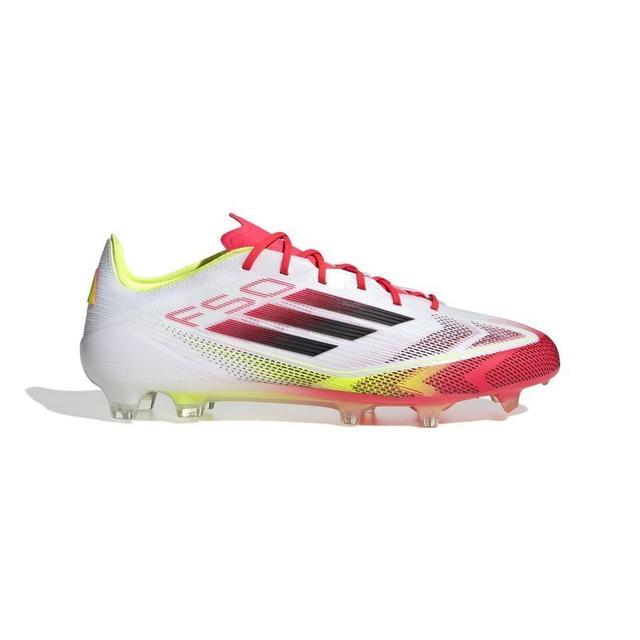 adidas F50 Elite Fg Pure Victory - Footwear White/core Black/solar Yellow - Grass (Fg), size 42⅔ on Productcaster.