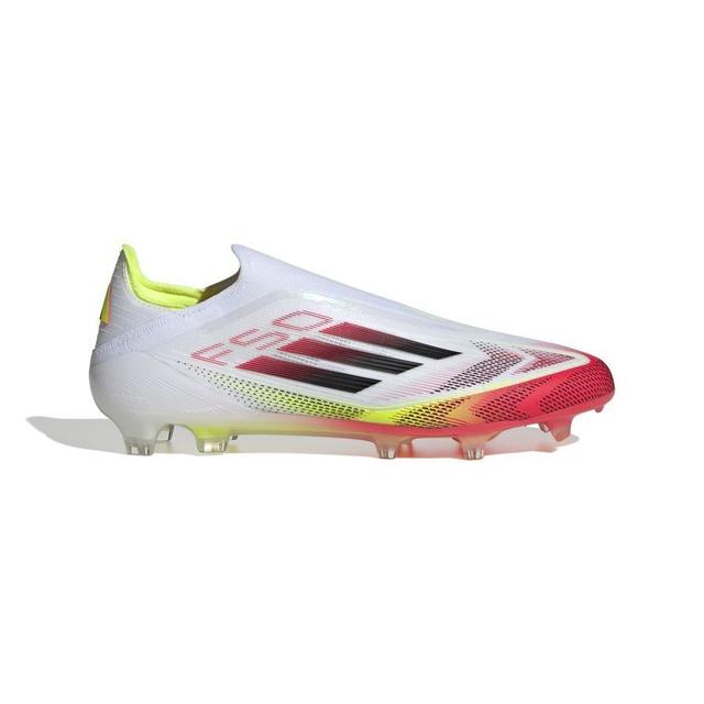 adidas F50 Elite Laceless Fg Pure Victory - Footwear White/core Black/solar Yellow - Grass (Fg), size 39⅓ on Productcaster.