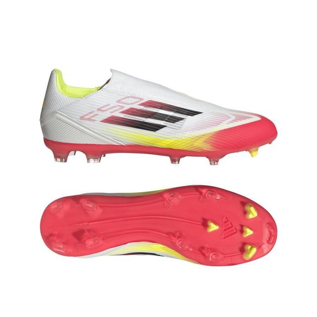 adidas F50 League Laceless Fg/ag Pure Victory - Footwear White/core Black/solar Yellow, size 44 on Productcaster.