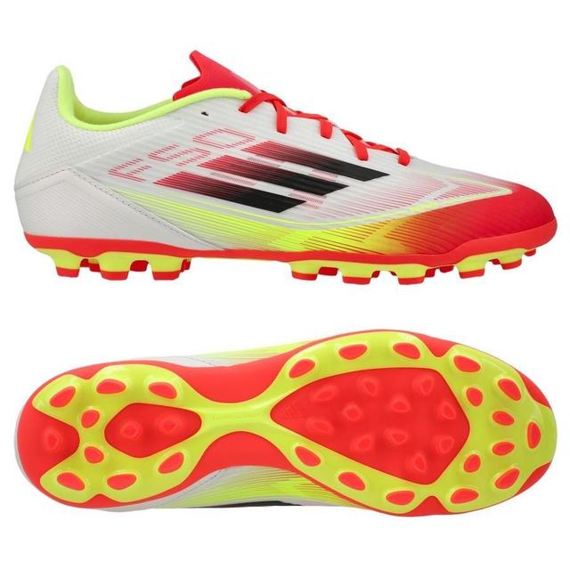 adidas F50 League 2g/3g Ag Pure Victory - Footwear White/core Black/solar Yellow - Artificial Grass (Ag), size 38⅔ on Productcaster.