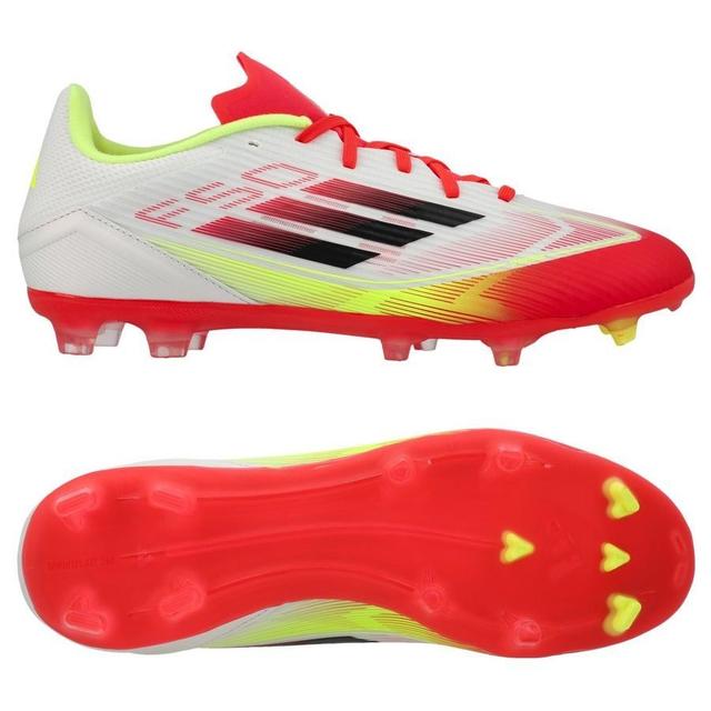 adidas F50 League Fg/ag Pure Victory - Footwear White/core Black/solar Yellow, size 46⅔ on Productcaster.