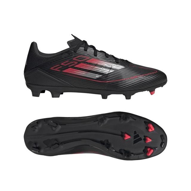 adidas F50 League Fg/ag Stealth Victory - Core Black/iron Metal/lucid Red, size 40⅔ on Productcaster.